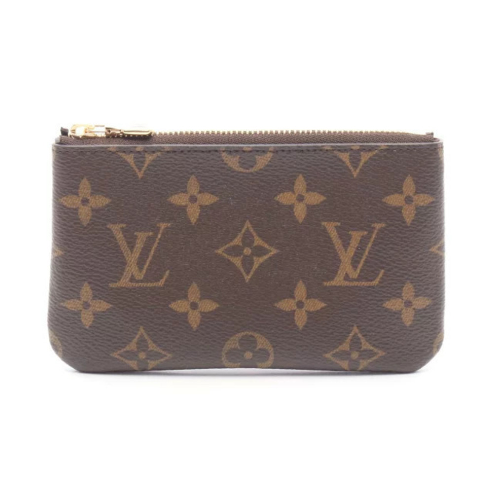 Louis Vuitton Pochette Monogram Key Case Wallet Accessory Brown